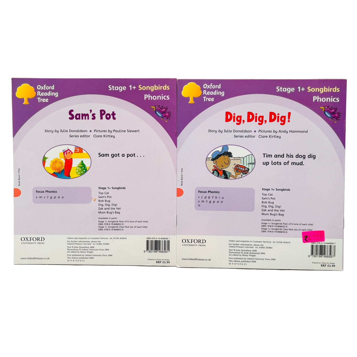 Julia Donaldson Songbirds Phonics books (set of 2)
