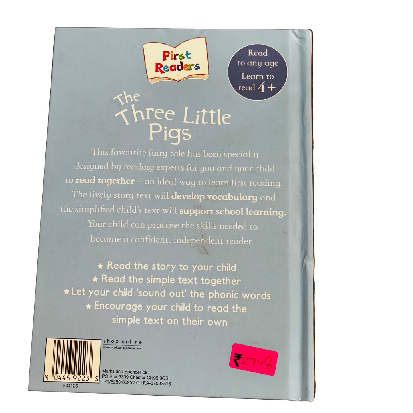 First Readers The Three little Pigs 4+