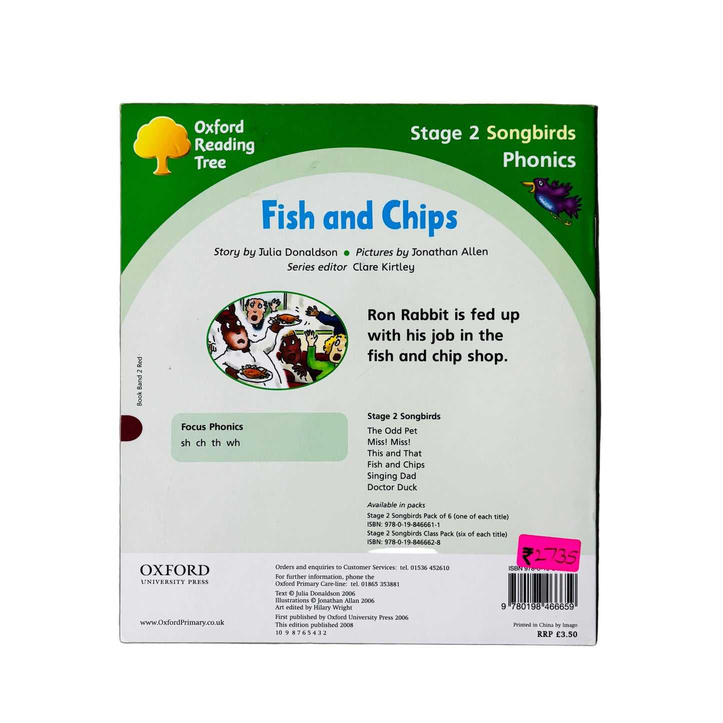 Oxford Reading Tree Julia Donaldson Songbirds Fish and Chips