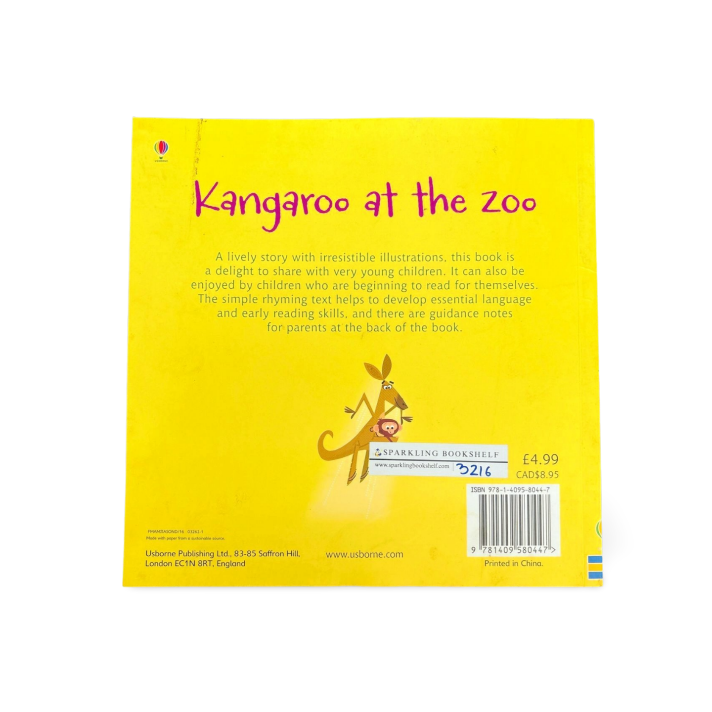 Usborne phonics readers- Kangaroo at the Zoo