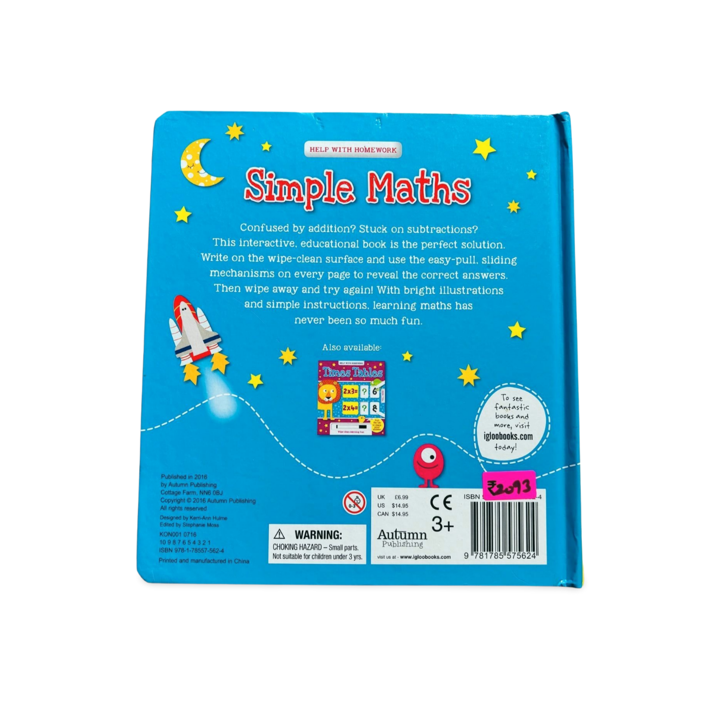 Help with Homework-Simple Maths Wipe- Clean Learning Fun