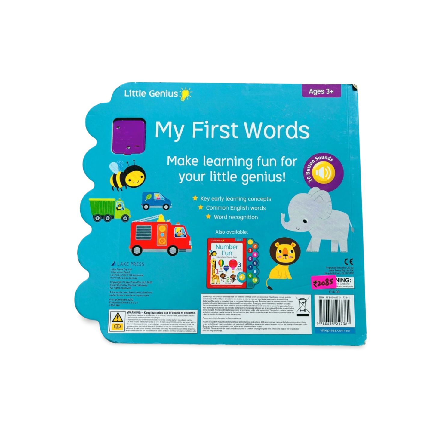 Little genius My first Words Educational Sound Book