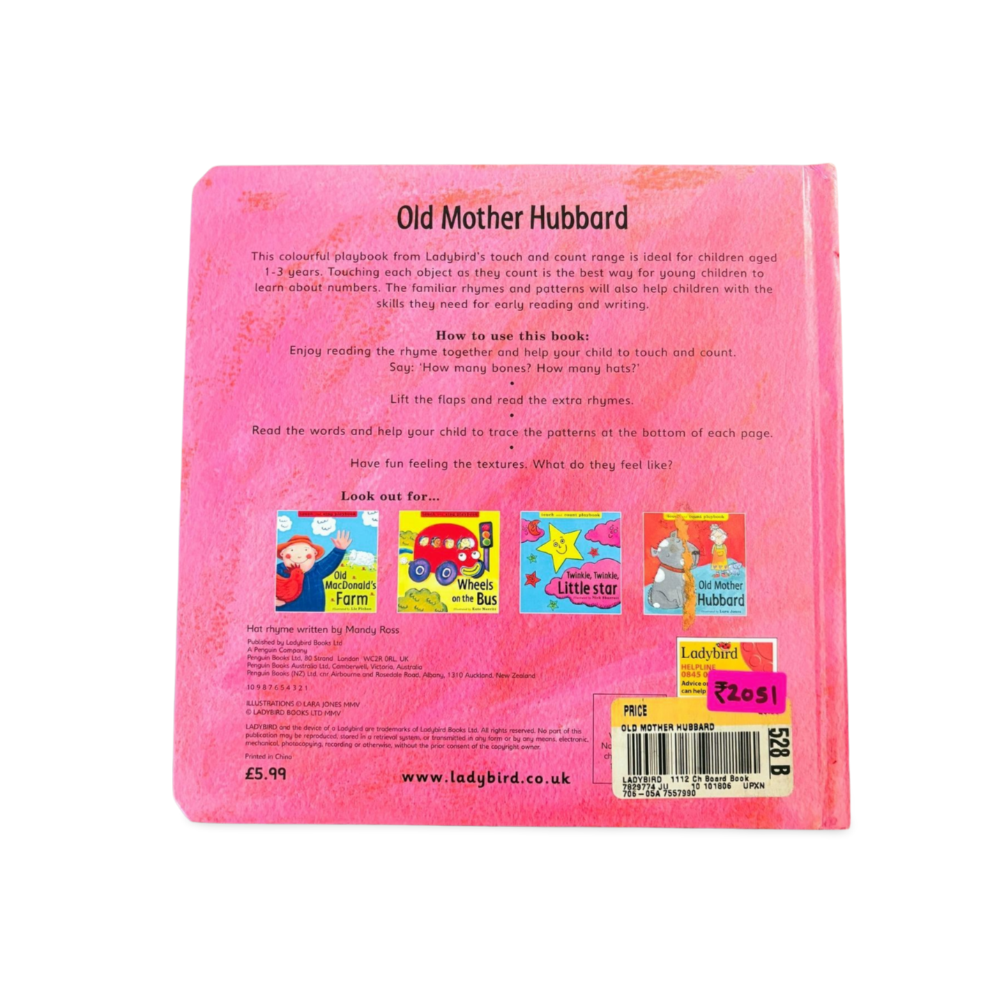Old Mother Hubbard -Touch and Count Playbook -Ladybird