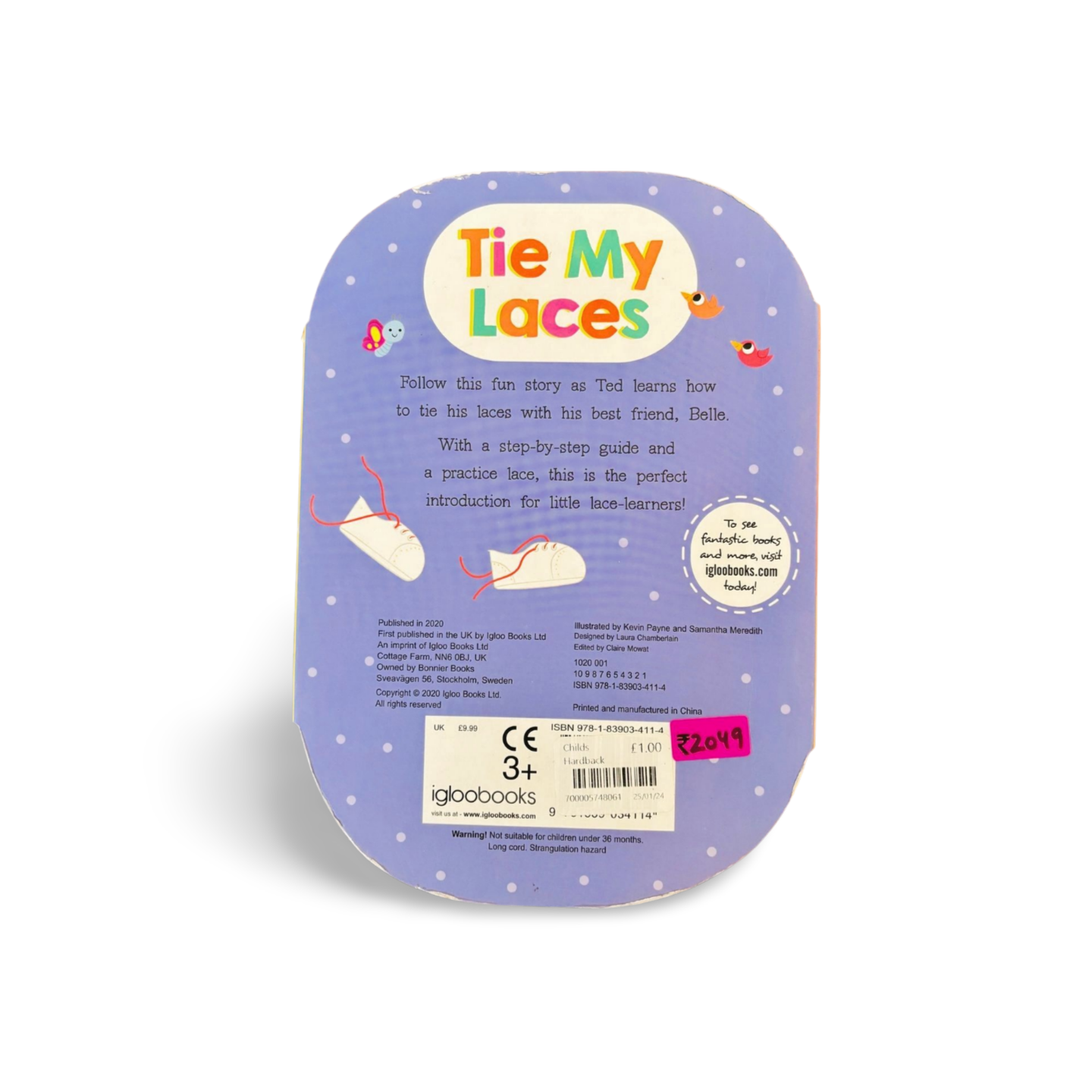 Tie my Laces- Interactive Guide Book- Igloo Books