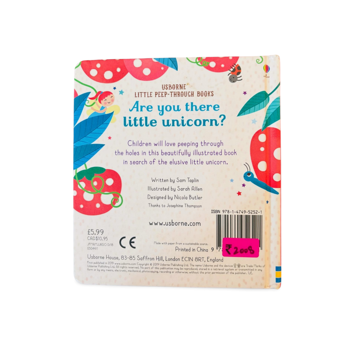 Are you there Little Unicorn? Usborne Little Peep through Books