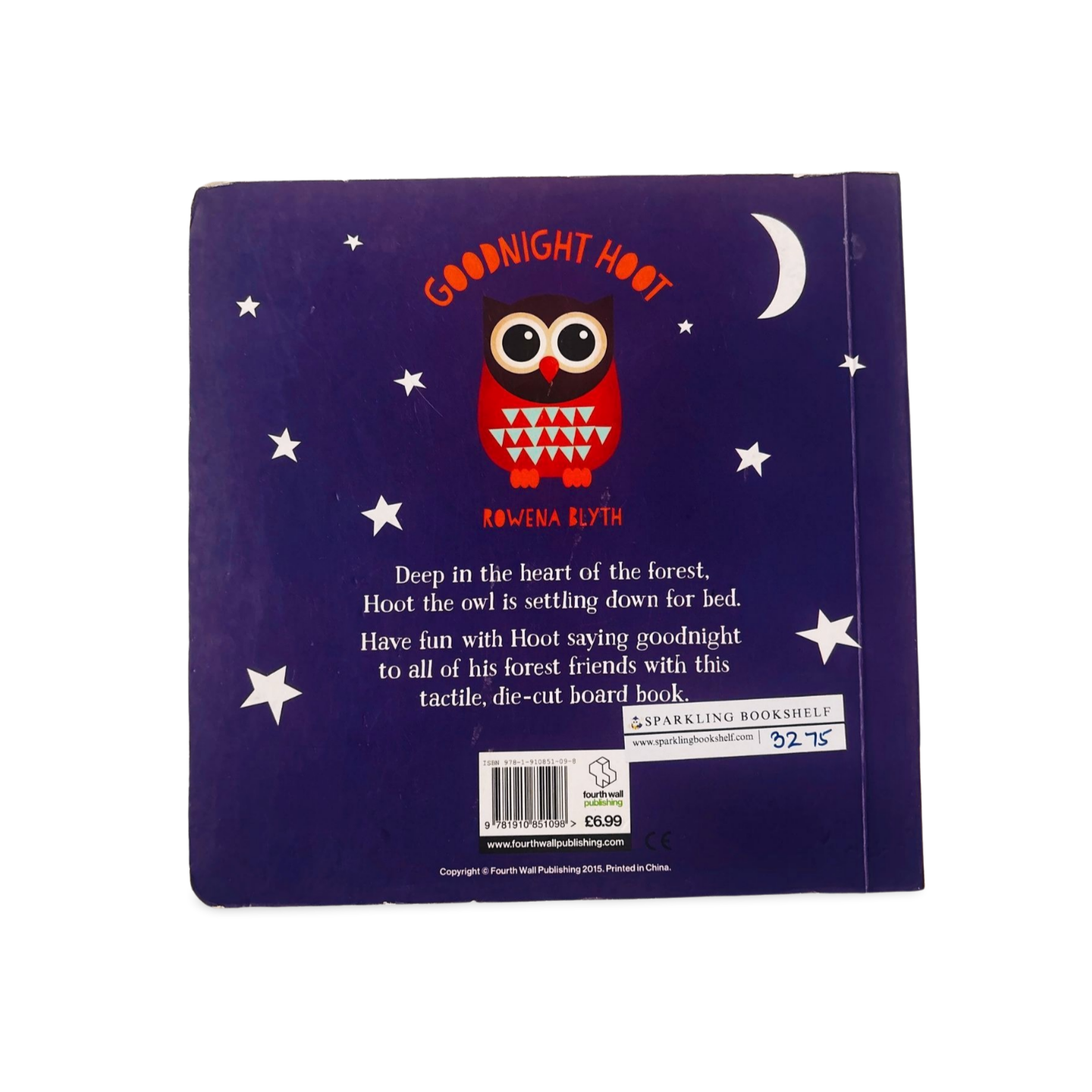 GoodNight Hoot Tactile Die- Cut