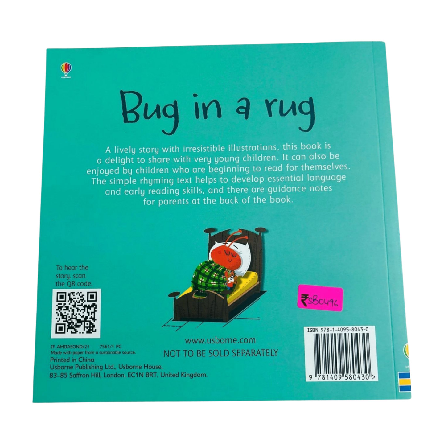 Usborne phonics readers- Bug in a rug
