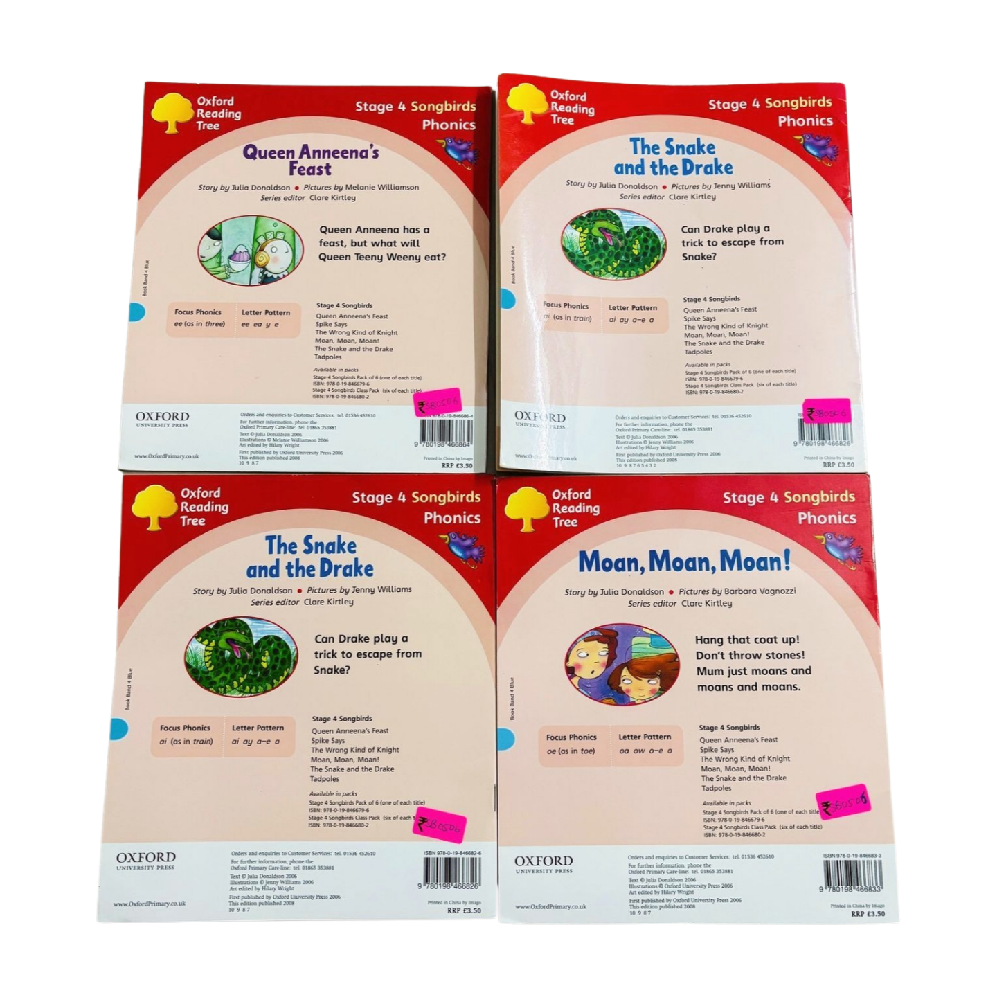 Julia Donaldson Songbirds Phonics books Stage 4 (set of 4)