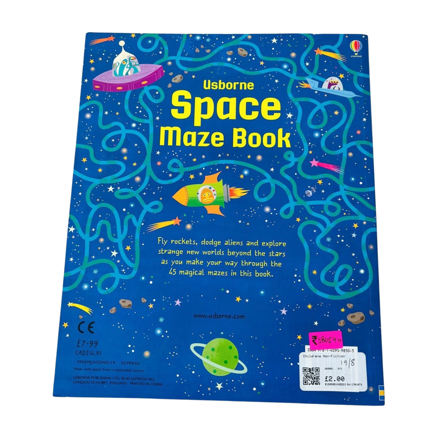 Usborne Space Maze book