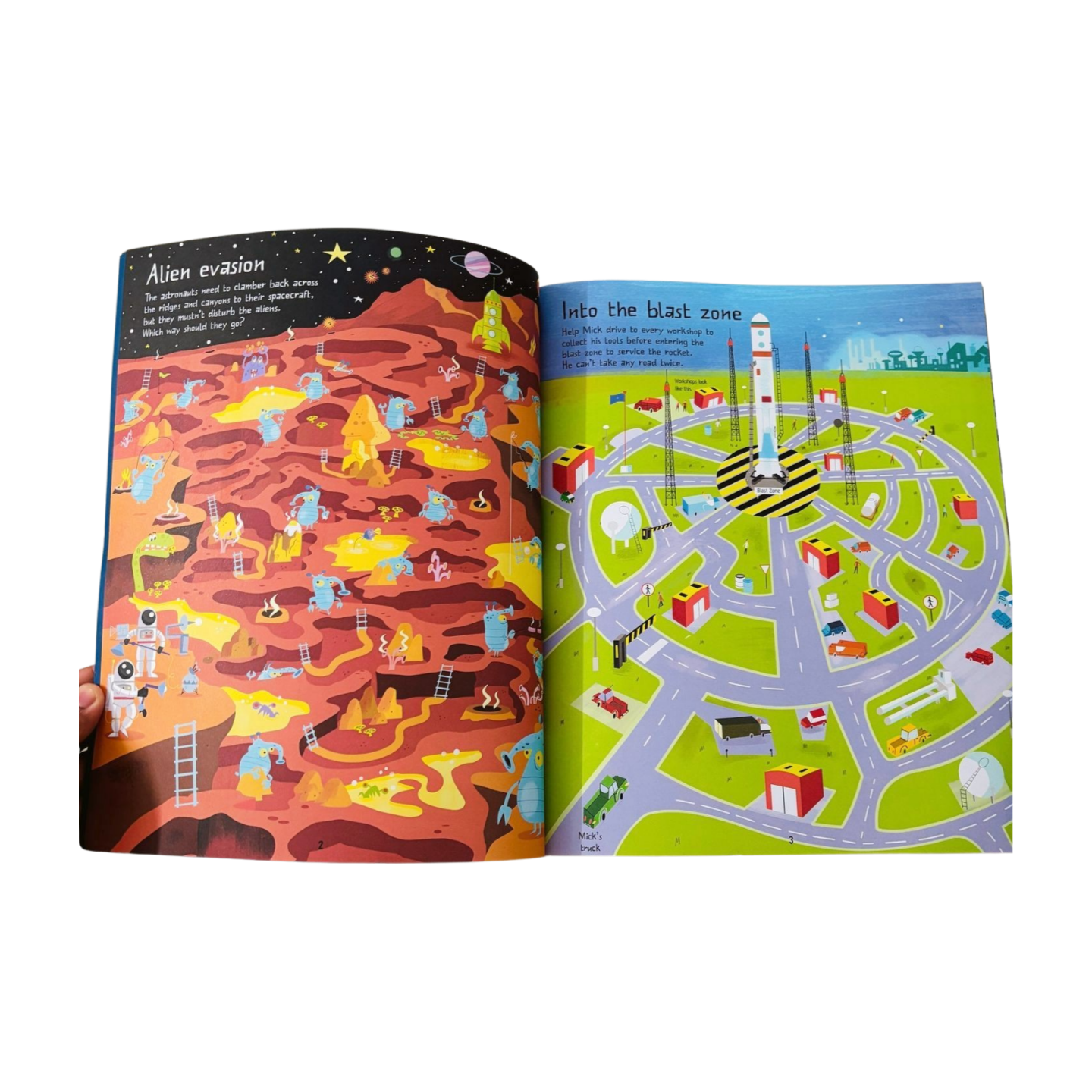 Usborne Space Maze book