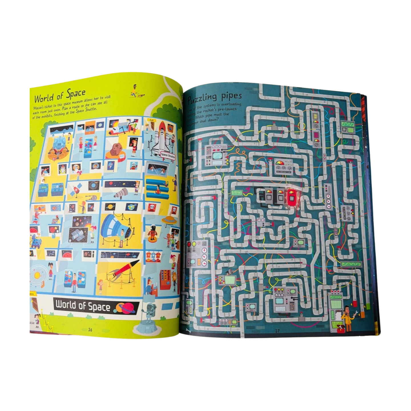 Usborne Space Maze book