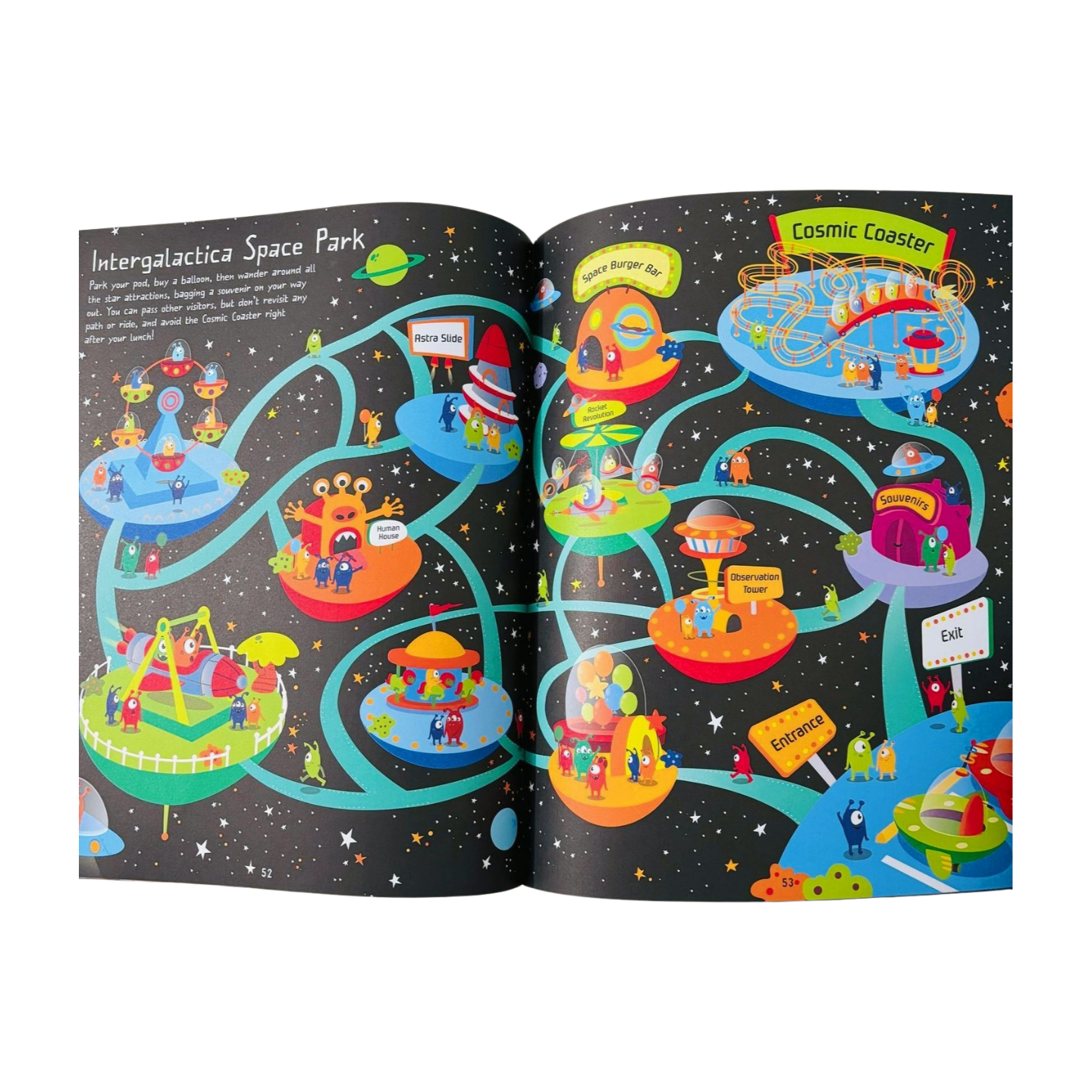 Usborne Space Maze book