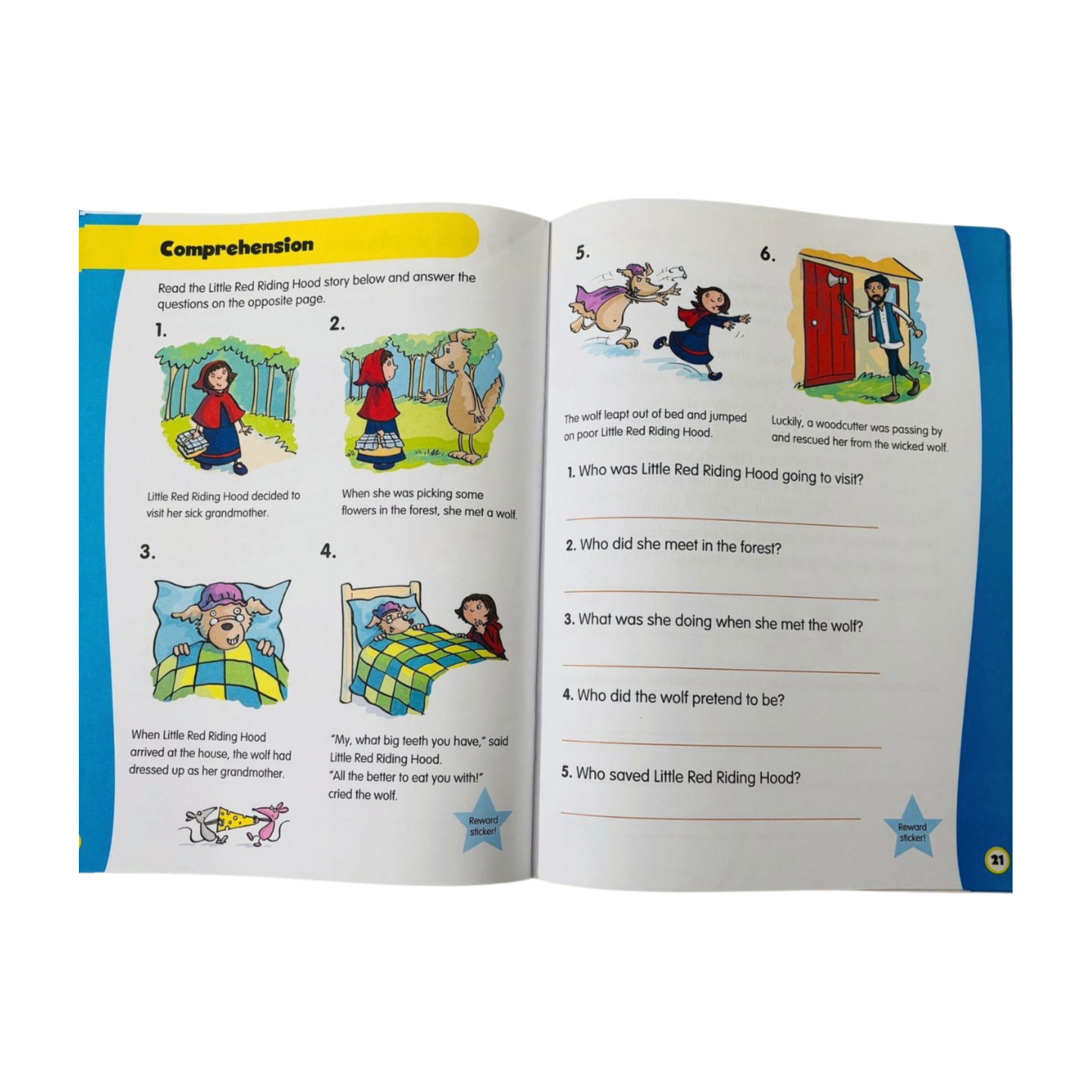 Reading and Writing - Help with Homework Key Stage 1( Age 5+) with reward stickers