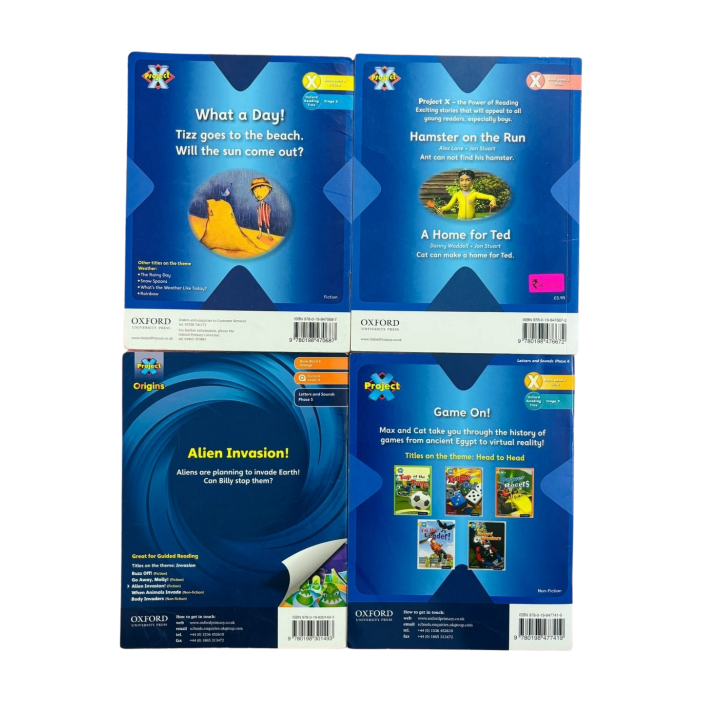 Oxford Project X Combo Set of 4 Books