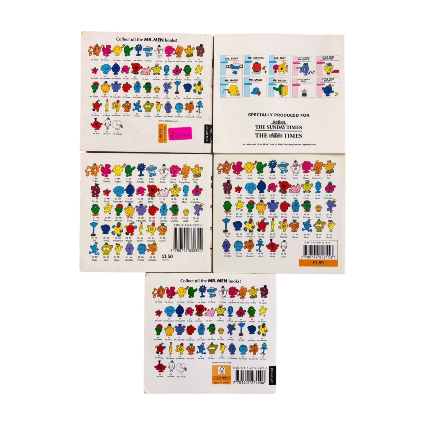 Roger Hargreaves Mr. Series Pocket Size Combo Set of 5 Books