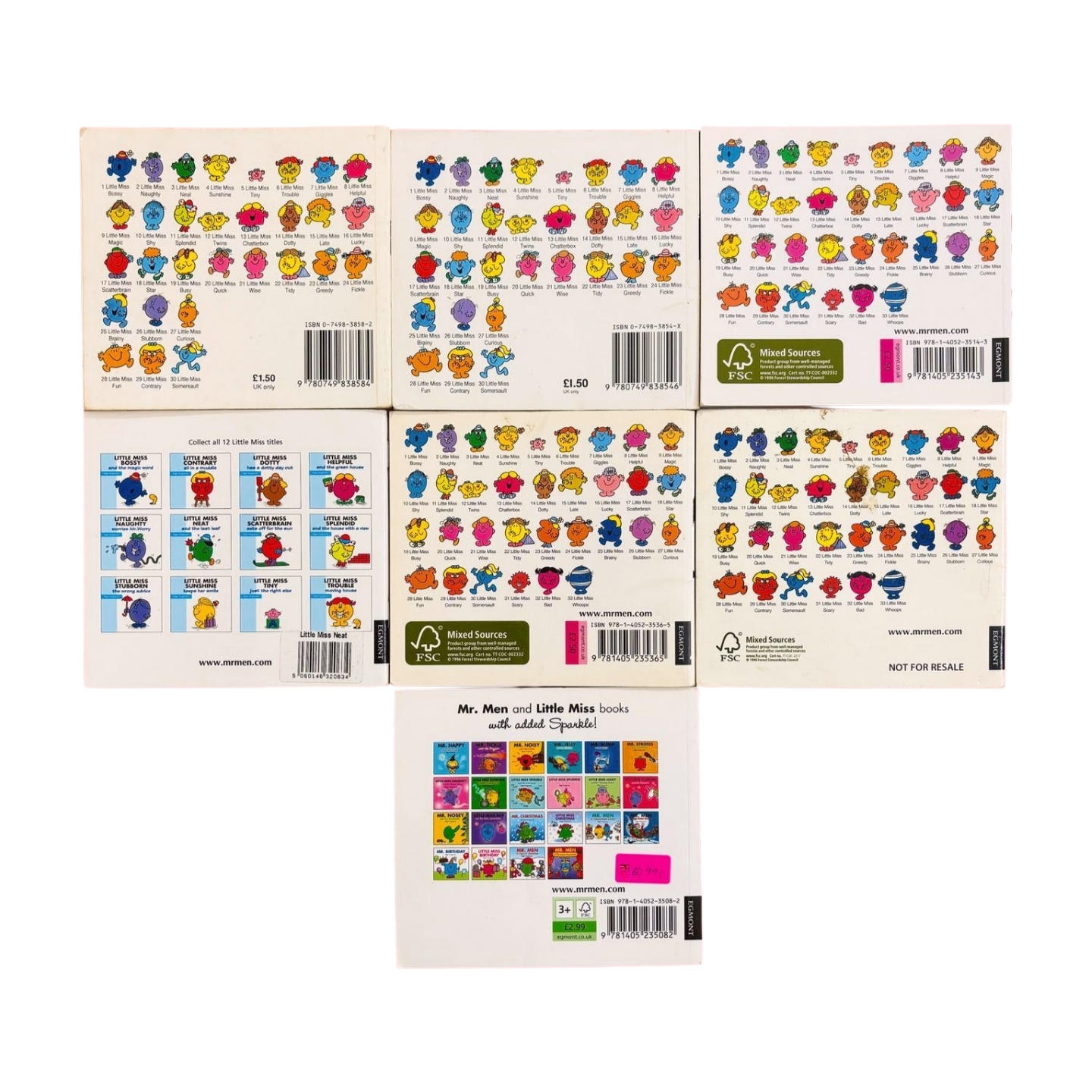 Roger Hargreaves Ms. Series Pocket Size Combo Set of 7 Books