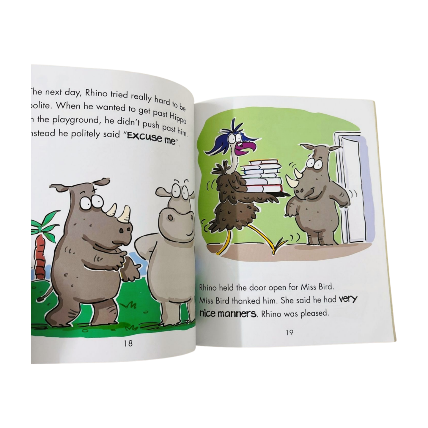 Behaviour Matters - Rhino Learns to be Polite - A book about GOOD MANNERS