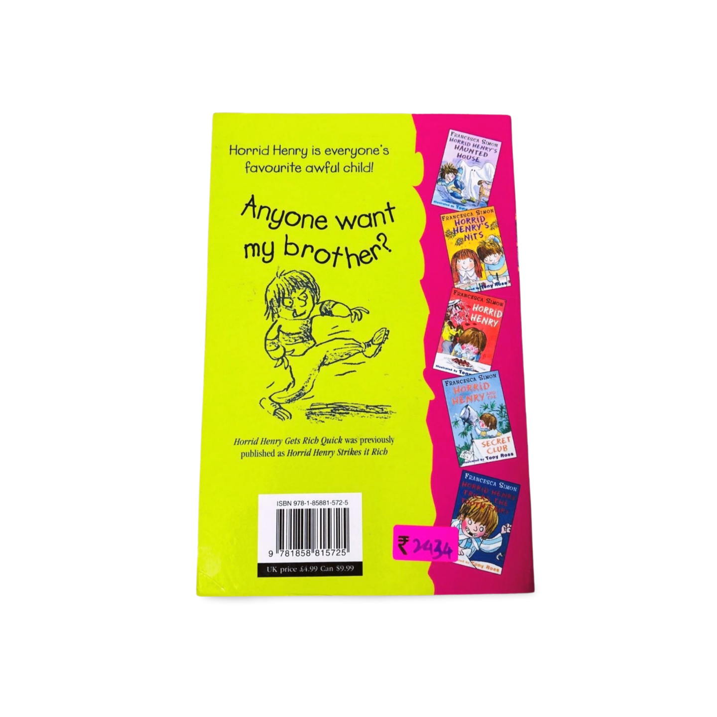 Horrid Henry Gets Rich Quick Francesca Simon