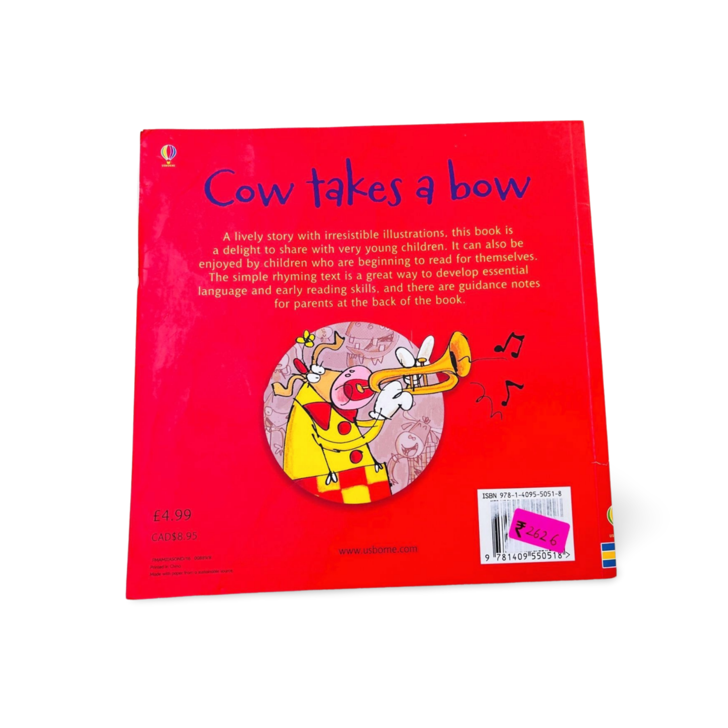 Usborne Phonics Cow takes a Bow