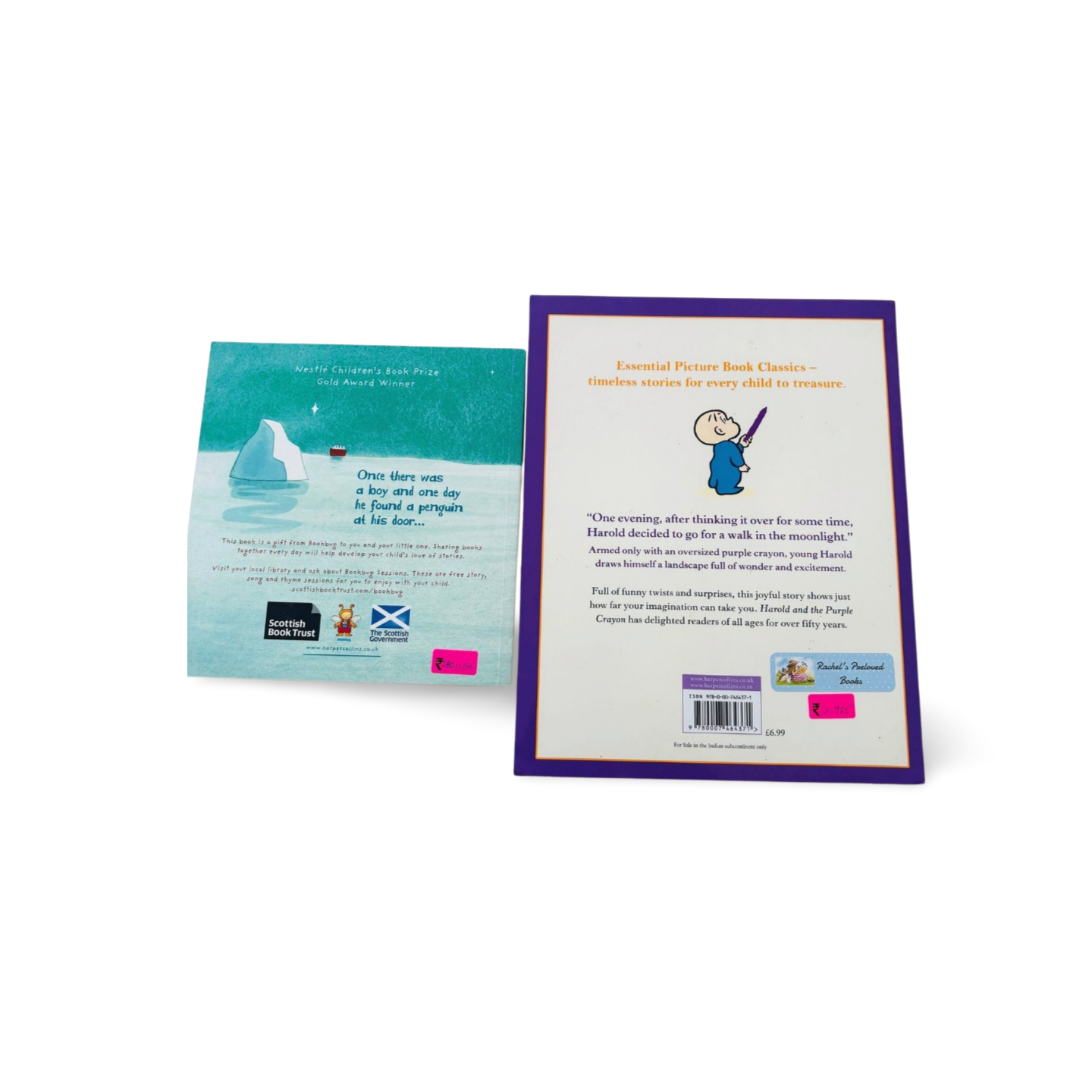 Combo Set Oliver Jeffers Lost and Found and Crockett Johnson Harold and the Purple Crayon