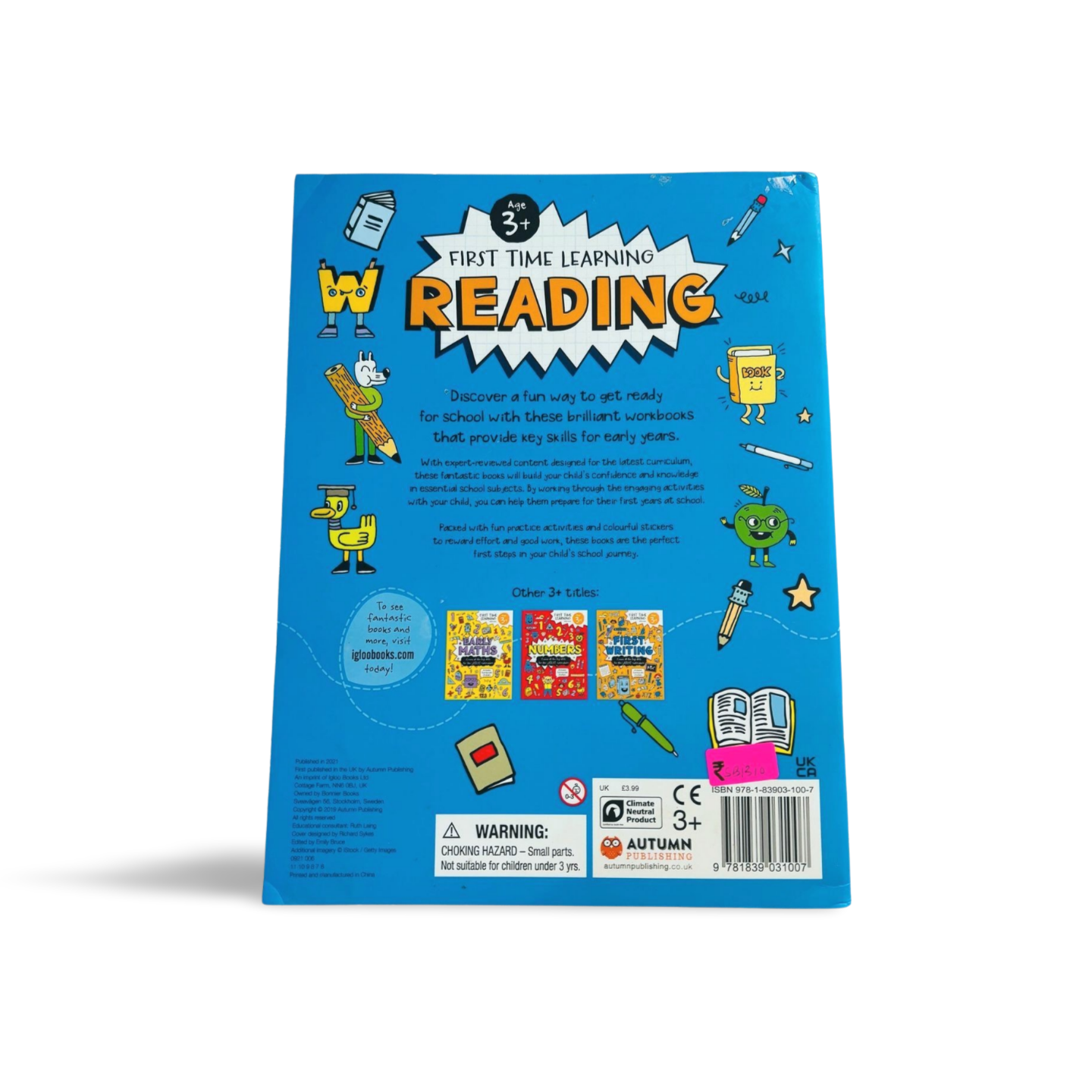 Reading- First Time Learning Preschool( Age 3+) with reward stickers