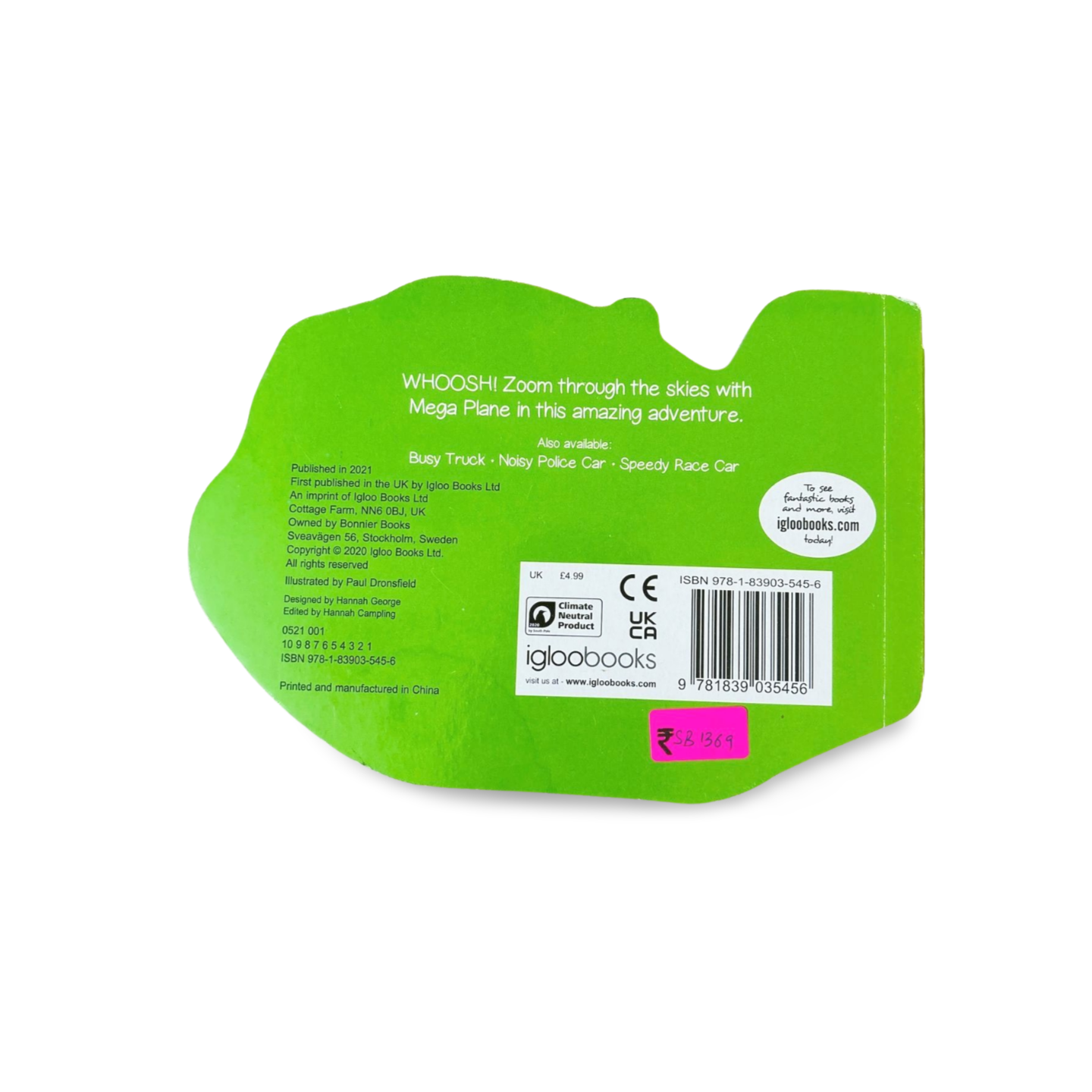 Mega Plane: Plane shaped board book