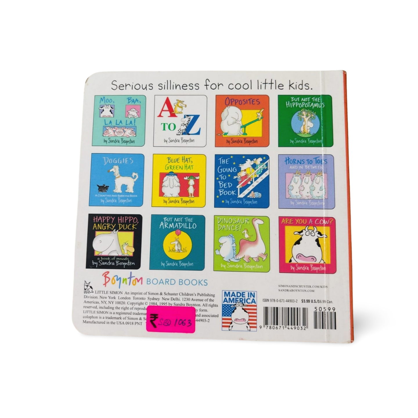 Opposites by Sandra Boynton