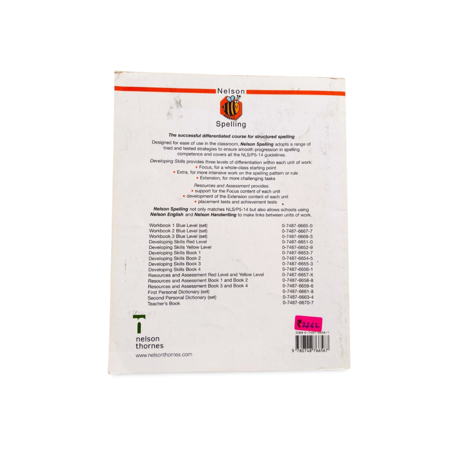 Nelson Spelling Developing Skills Book 4