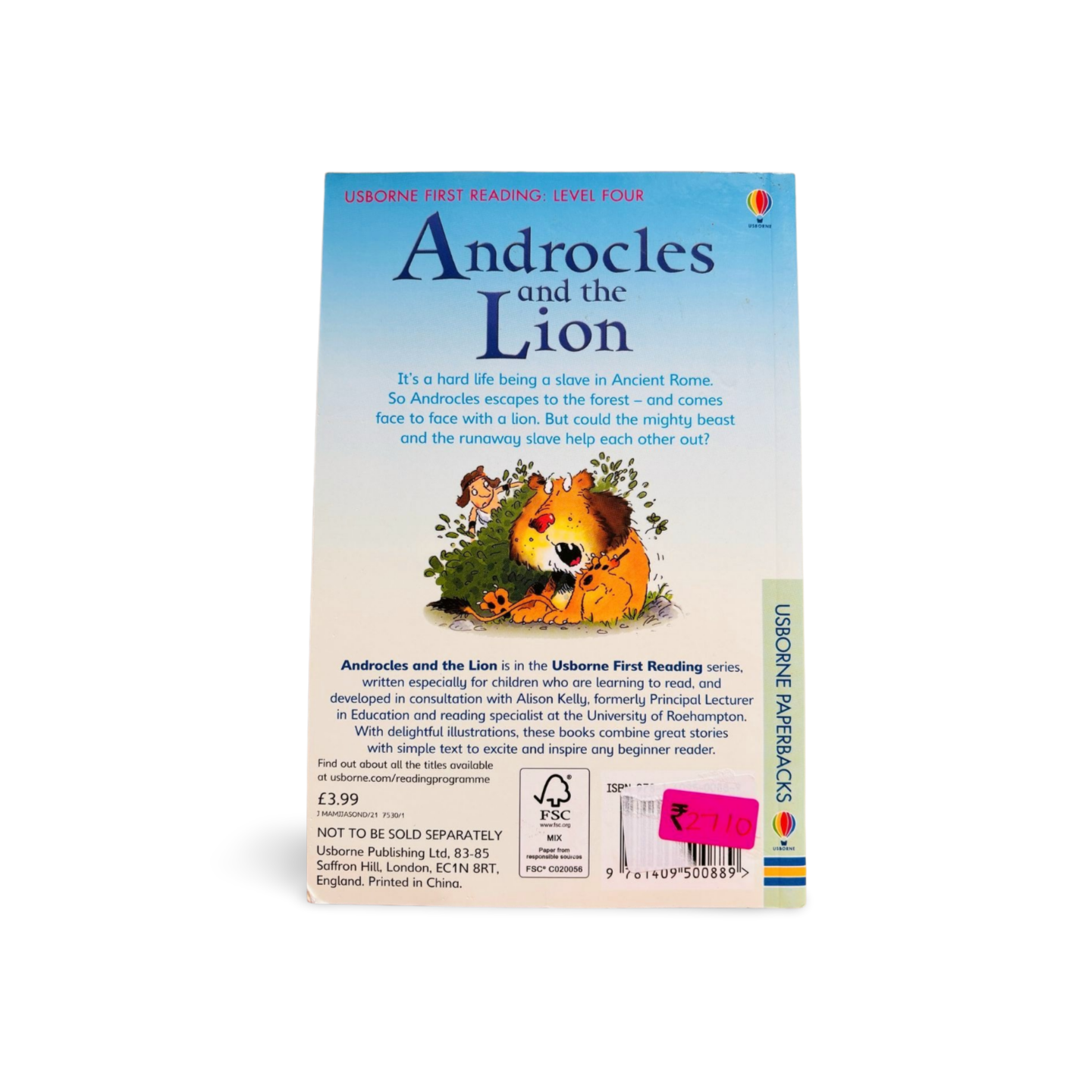 Usborne First Reading Androcles and the Lion