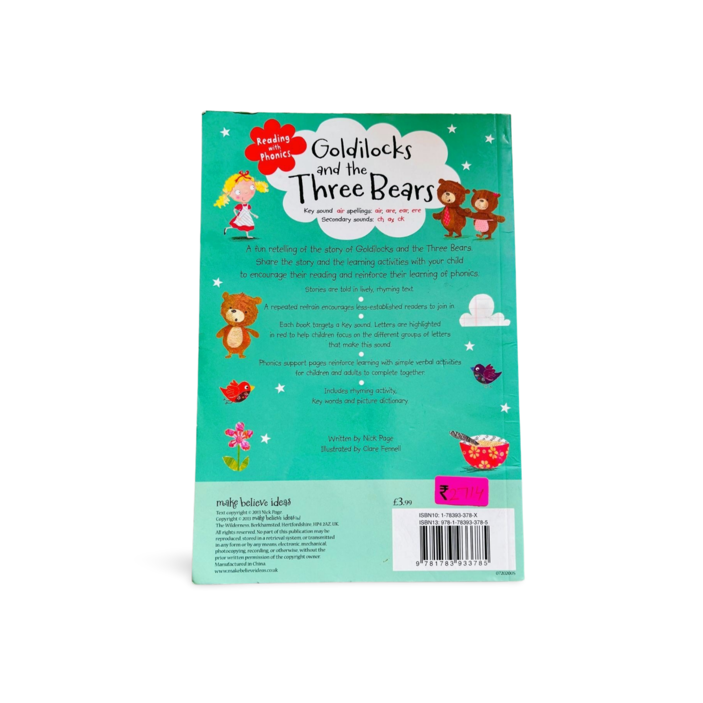 Reading with Phonics Goldilocks and the three Bears