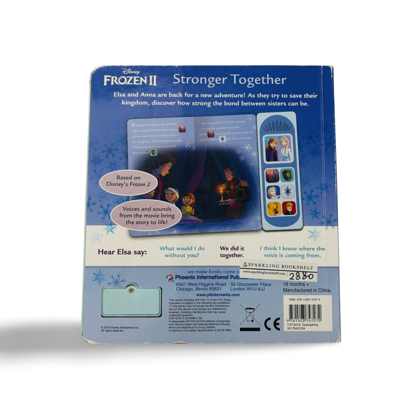 Disney Frozen 2 Stronger Together Sound Book