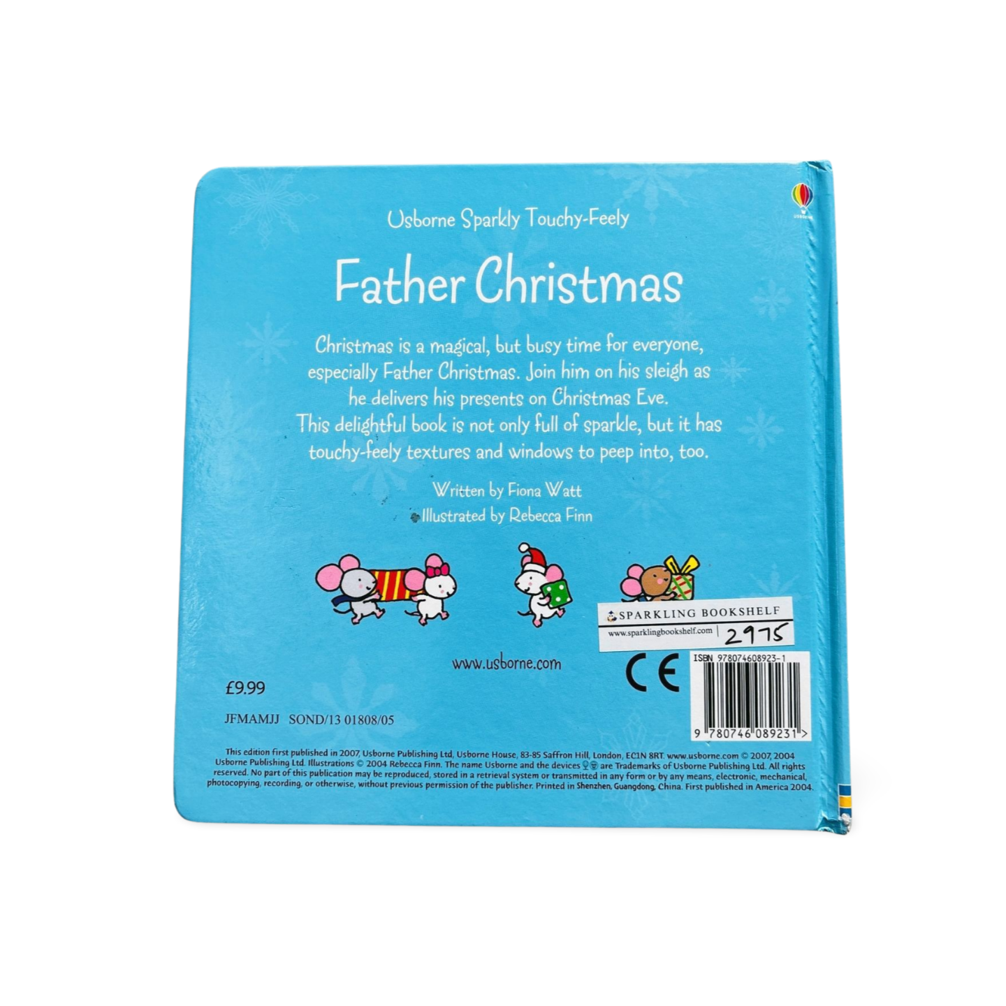 Usborne Sparkly Touchy- Feely Father Christmas