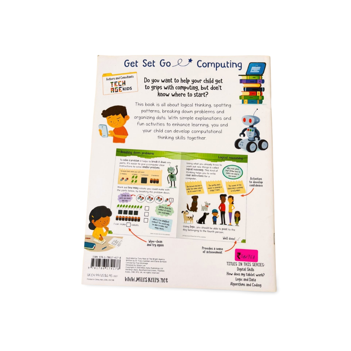 Miles Kelly Computing- Logic and Data Wipe - Clean-Age 5 – 7