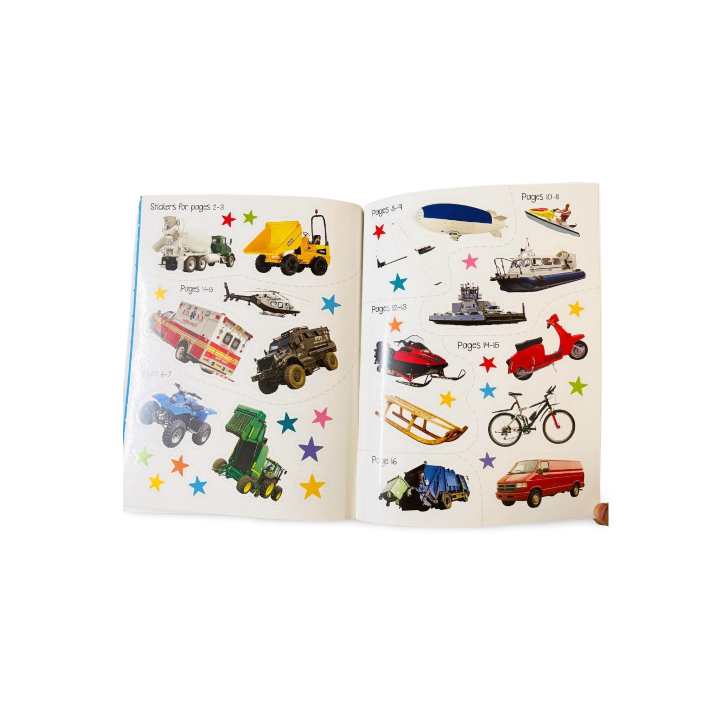 Things That Go Sticker- 100 Words- Activity Book