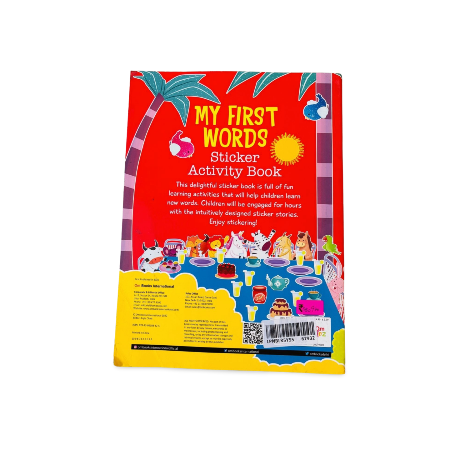 My First Words Sticker Activity Book with 450 stickers