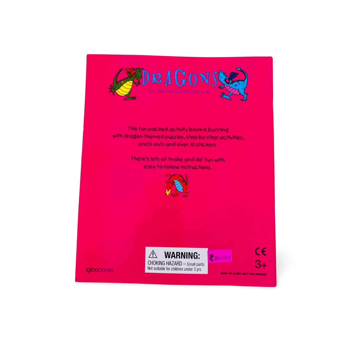 Dragons Funtime Activity Book- with press-outs and stickers
