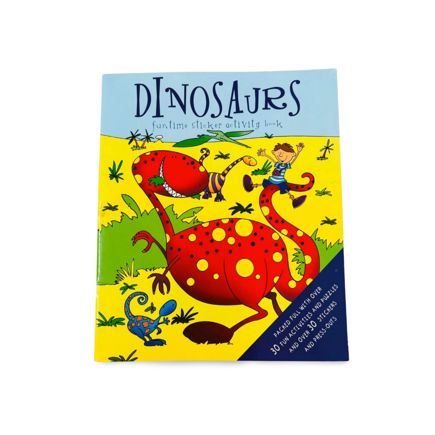 Dinosaurs Funtime Activity Book- with press-outs and stickers
