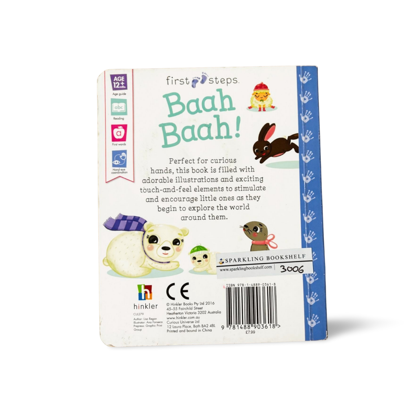First Steps Baah Baah! Touch- Feel Book