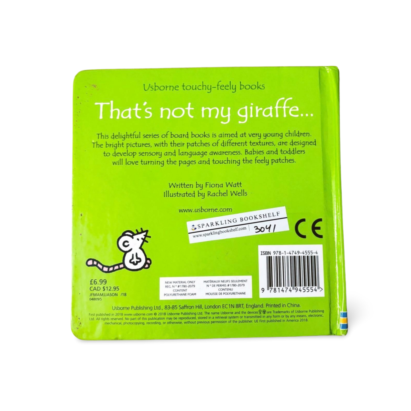 Usborne touchy-feely books That's Not My Giraffe