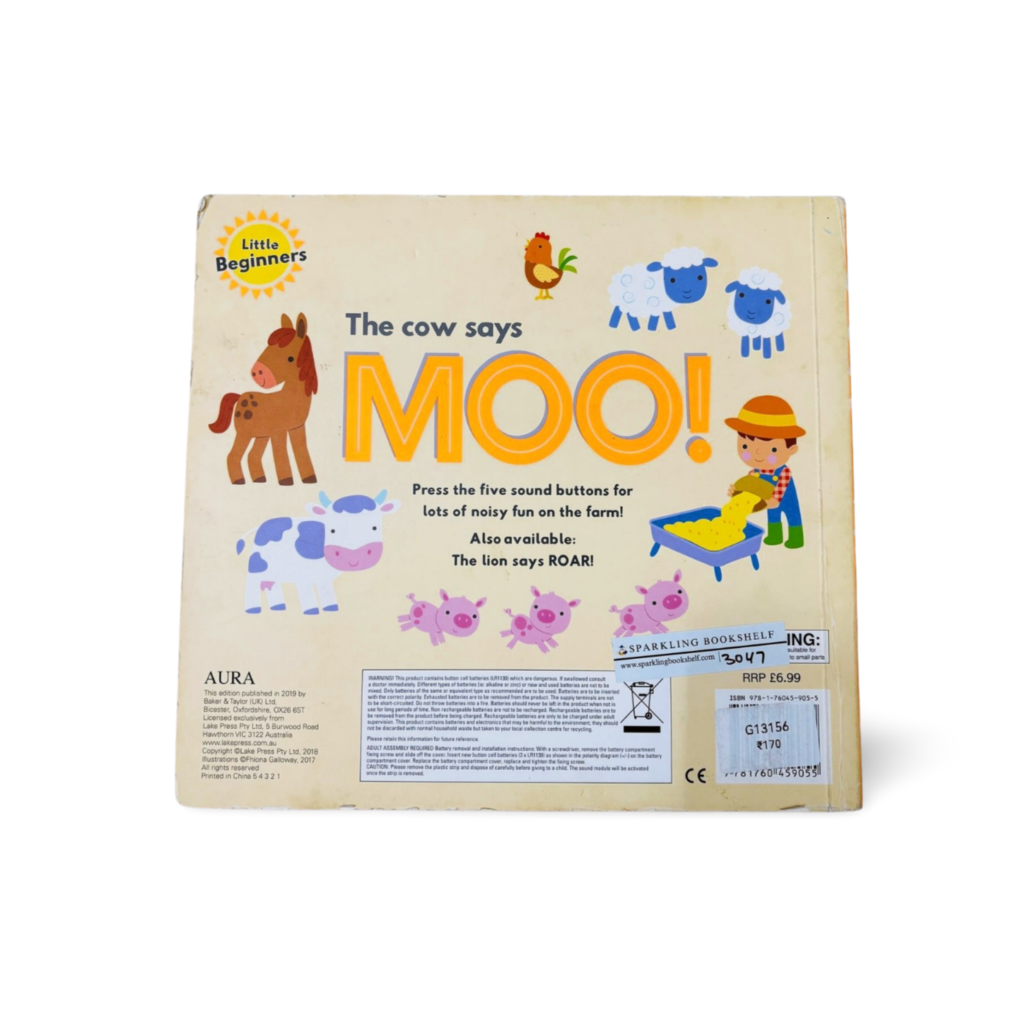 Little Beginners The cow says Moo Sound Book