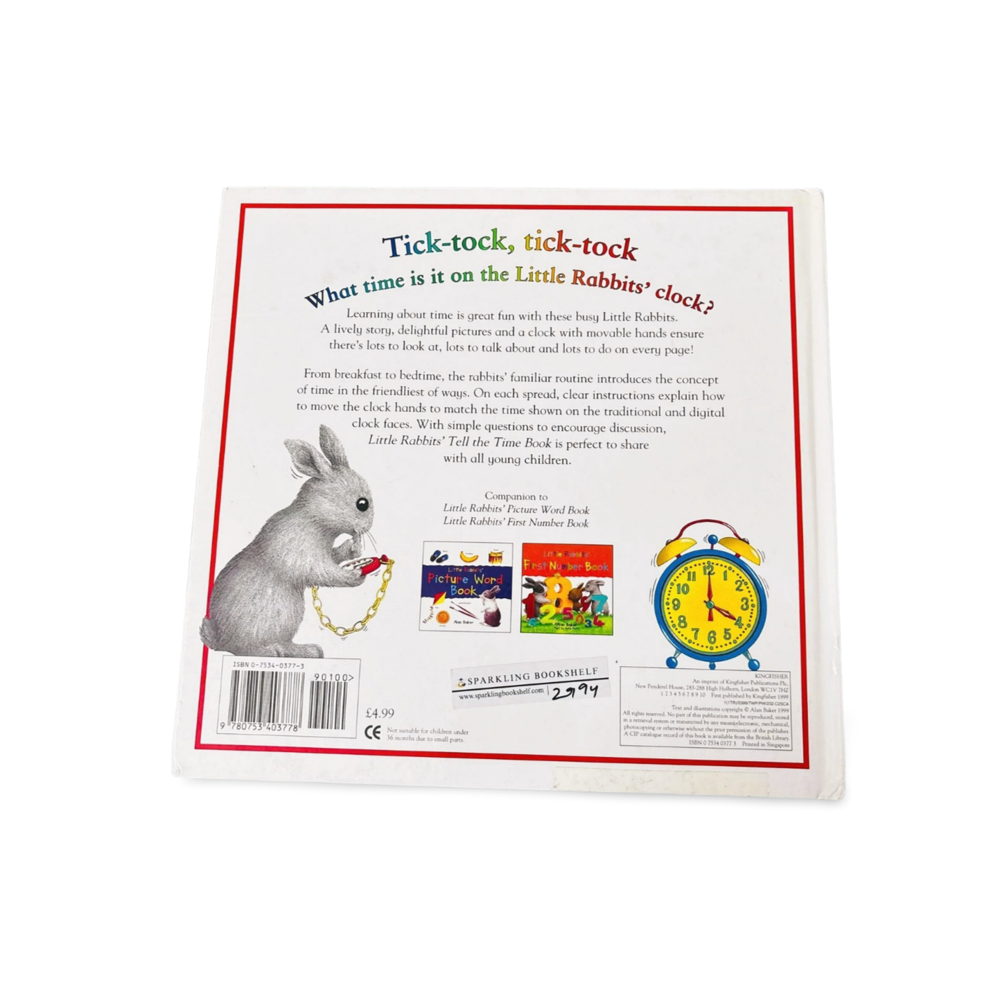 Little Rabbits' Tell the Time Book Alan Baker