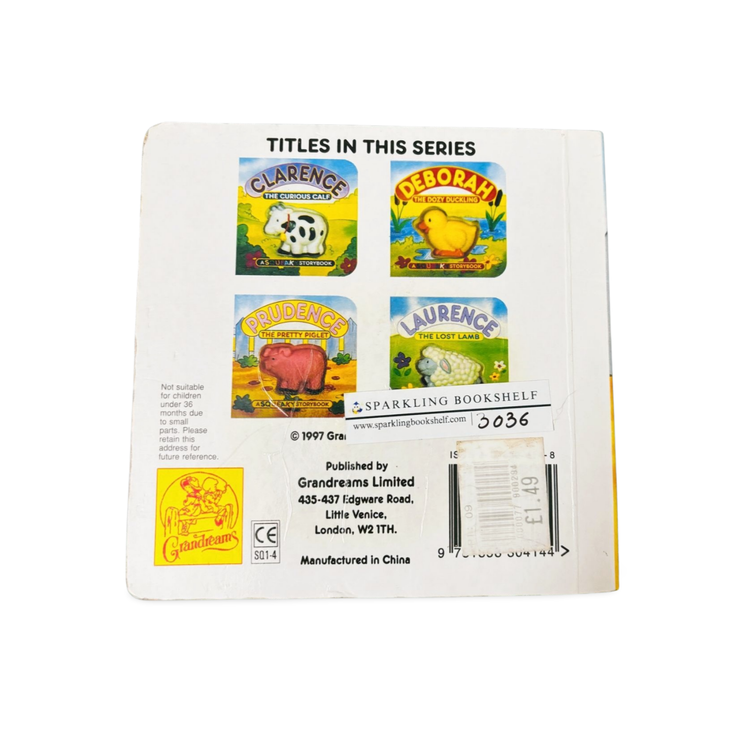 Prudence The Pretty Piglet- A Squeaky Storybook