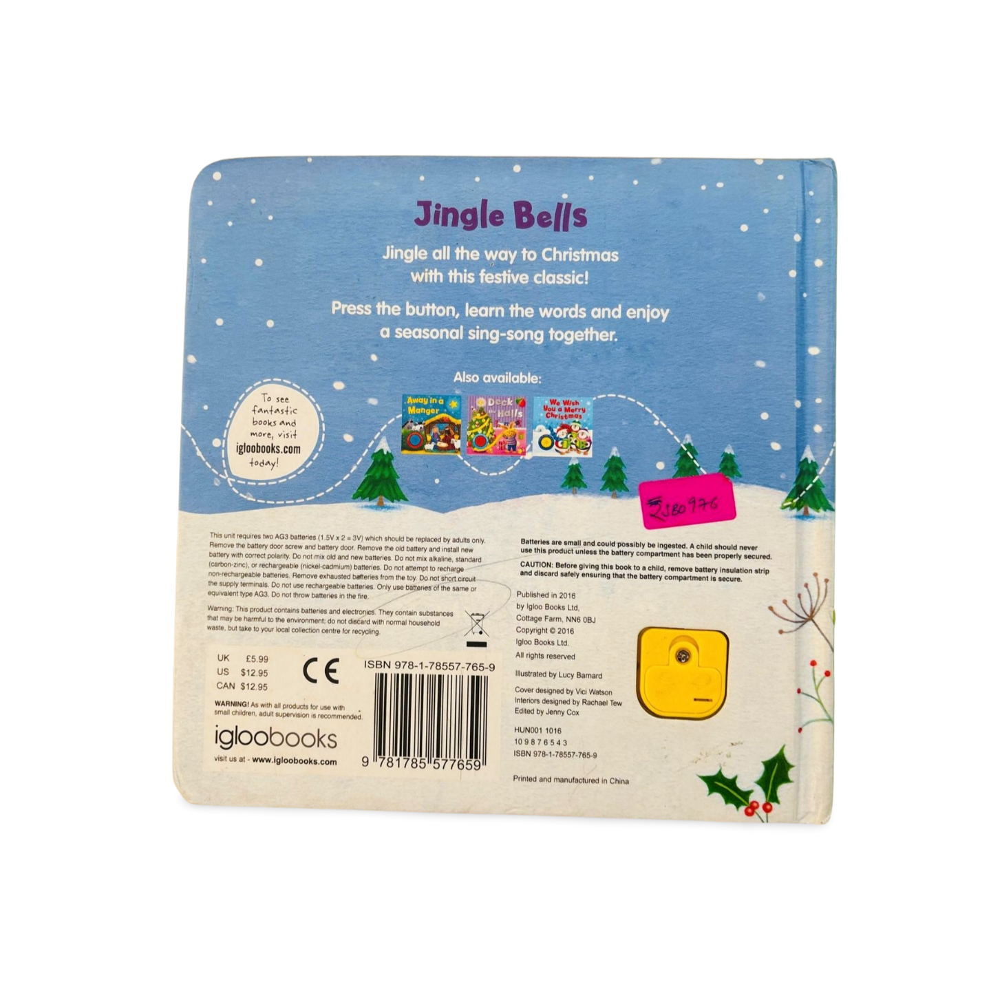 Jingle Bells Sound Book by Igloo Books