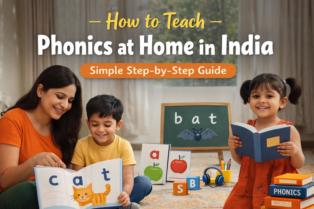 How to Teach Phonics at Home in India (Simple Step-by-Step Guide for Parents in 2026)