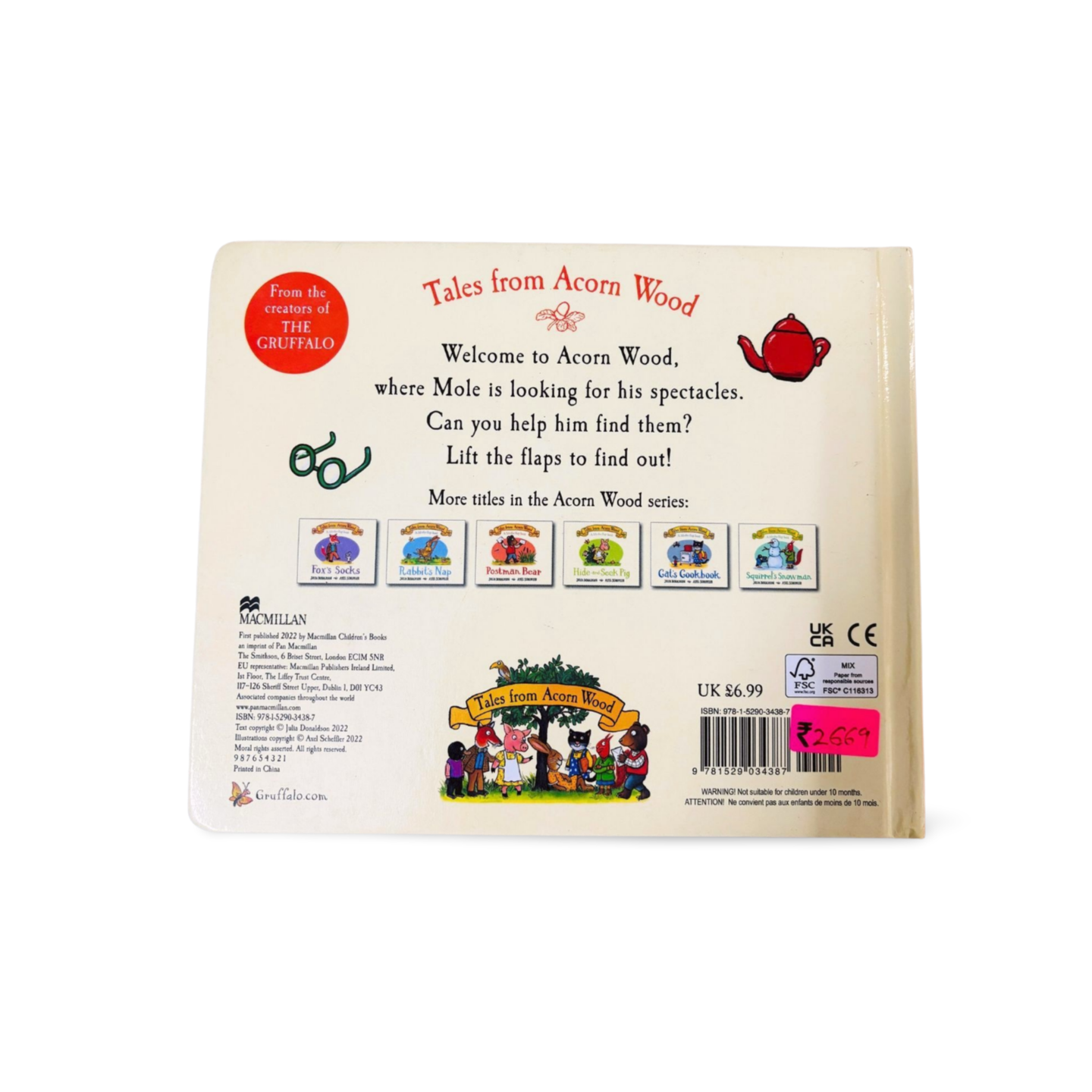 Mole's Spectacles Tale from Acorn Wood Lift-the-Flap by Julia Donaldson