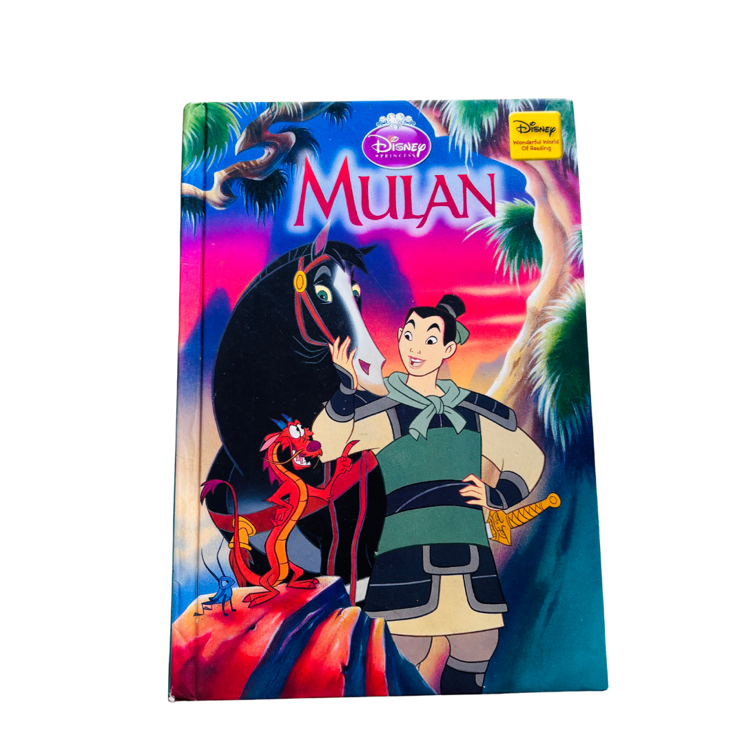 Mulan book with Mulan and her horse on the cover