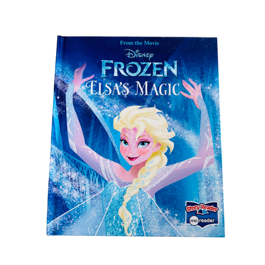 Disney Frozen Elsa's Magic book with Elsa character on a blue background