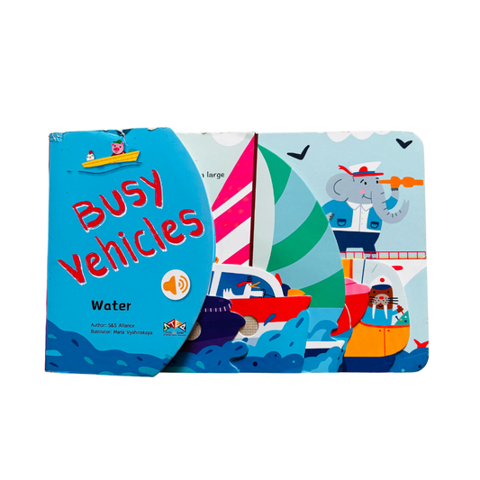 Busy Vehicles Water Sound Book