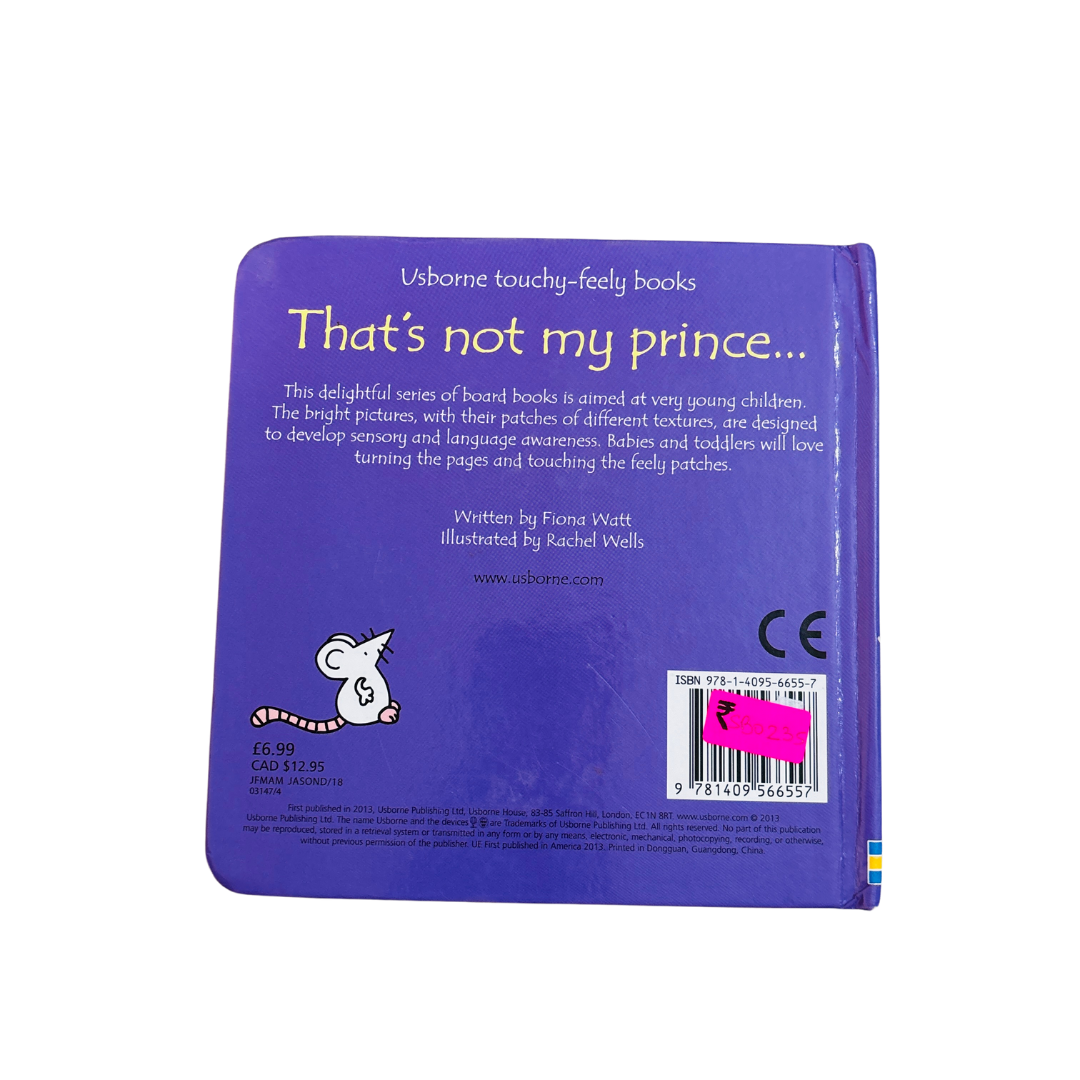 Usborne touchy-feely books That's Not My Prince