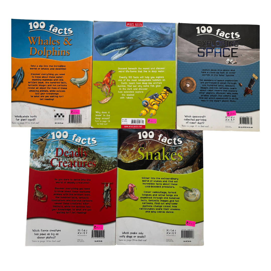 Miles Kelly 100 Facts Set Of 5 Books